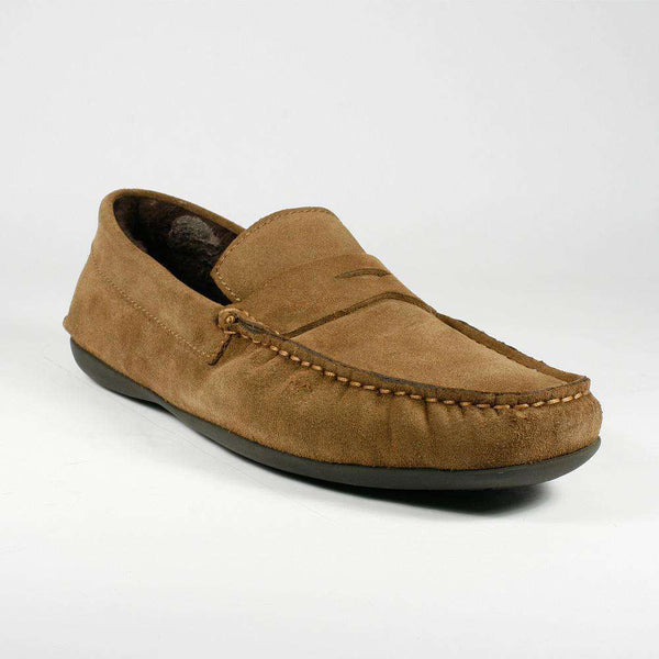 Cesare Paciotti Luxury Italian Men Shoes Camoscio Castoro Brown Moccasins (CPM2214)-AmbrogioShoes