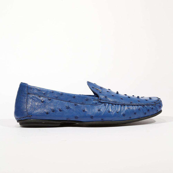 Cesare Paciotti Luxury Italian Men's Struzzo Blue Denim Moccasins (CPM5361)-AmbrogioShoes