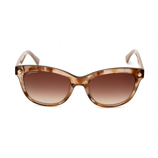 Longchamp LO614S Sunglasses MARBLE BEIGE/Brown Gradient-AmbrogioShoes