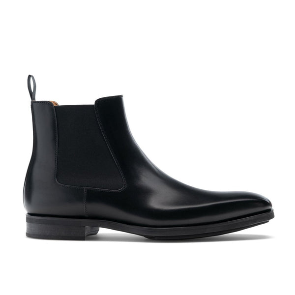 Magnanni 21139 Riley Men's Shoes Black Calf-Skin Leather Chelsea Boots (MAG1063)-AmbrogioShoes