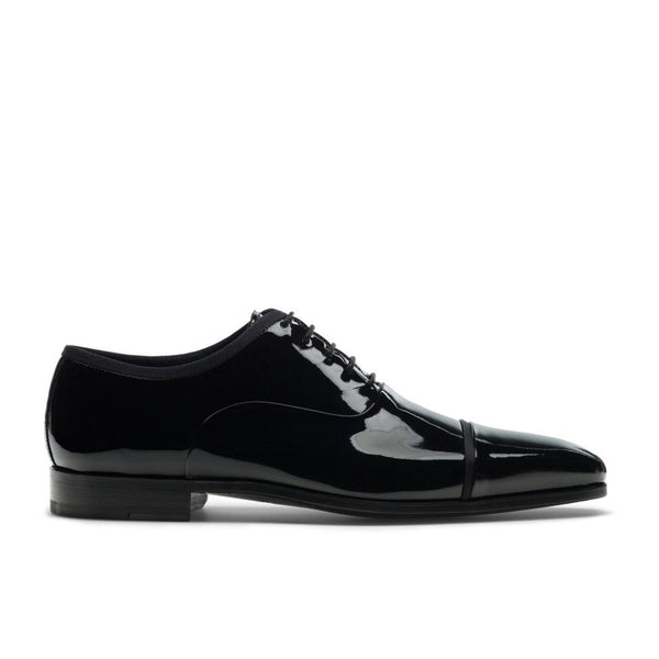 Magnanni 24534 Jadiel Men's Shoes Black Patent Leather Formal / Dress Oxfords (MAGS1087)-AmbrogioShoes