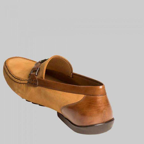 Mezlan Taddeo Mens Luxury Shoes Camel & Tan Suede & Nubuck Moccasins (MZW2938)-AmbrogioShoes